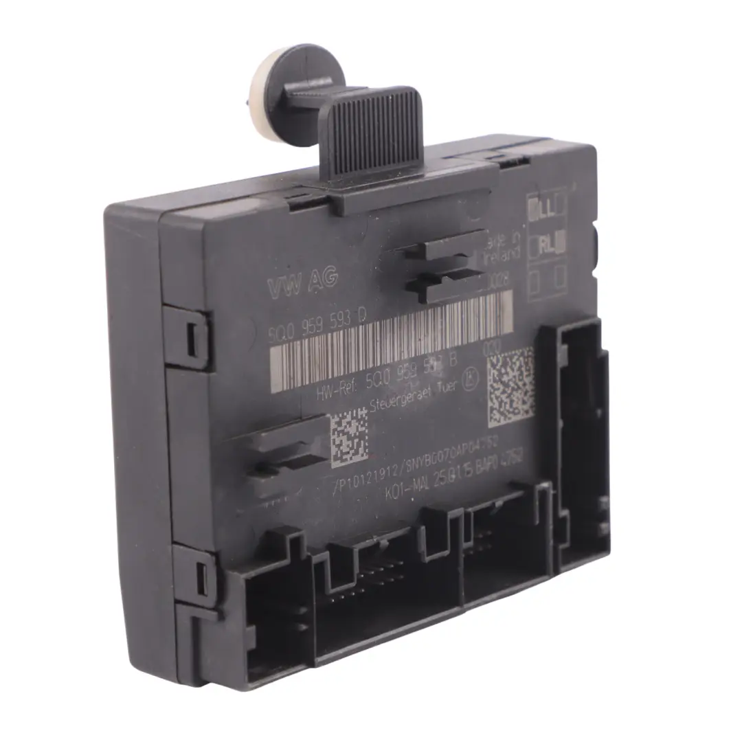 Modulo Porta Unità Controllo Lato Anteriore Conducente per Audi A3 8V con numero di parte 5Q0959593B Audi A3 8V Modulo Porta Unità Controllo Lato Anteriore Conducente - SKU 5Q0959593B - Numero di parte 5Q0959593B