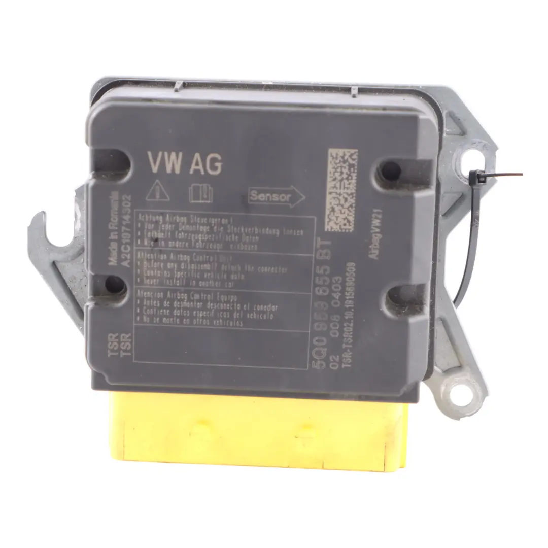 Modulo aria Sensore di controllo SRS Sistema ECU Unità per Audi A3 8V con numero di parte 5Q0959655BT Audi A3 8V Modulo aria Sensore di controllo SRS Sistema ECU Unità - SKU 5Q0959655BT - Numero di parte 5Q0959655BT