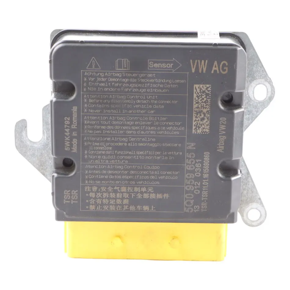 Audi A3 8V Air Module Control Sensor SRS System ECU Unit - SKU 5Q0959655N - Part number 5Q0959655N