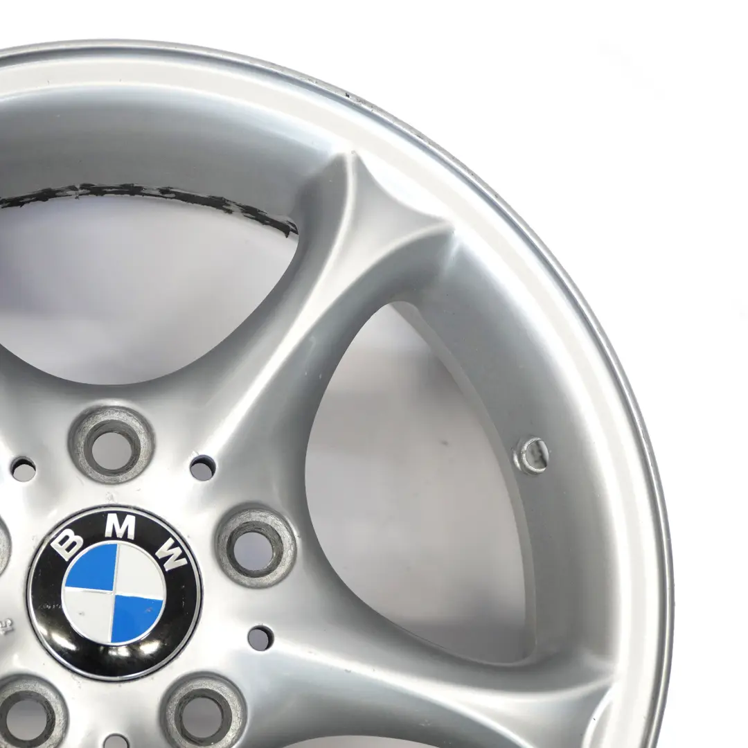 Jante argentée en alliage 16" 7J ET:47 Star Spoke pour BMW Z4 E85 à propos du numéro de pièce 6758187 BMW Z4 E85 Jante argentée en alliage 16" 7J ET:47 Star Spoke - SKU 6758187-1 - Numéro de pièce 6758187