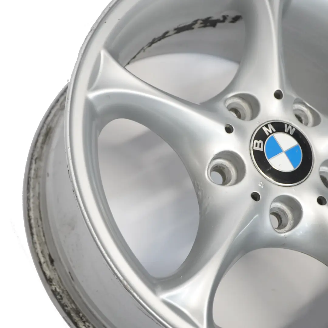 Argento Cerchio in lega 16" 7J ET:47 Star Spoke per BMW Z4 E85 con numero di parte 6758187 BMW Z4 E85 Argento Cerchio in lega 16" 7J ET:47 Star Spoke - SKU 6758187-1 - Numero di parte 6758187