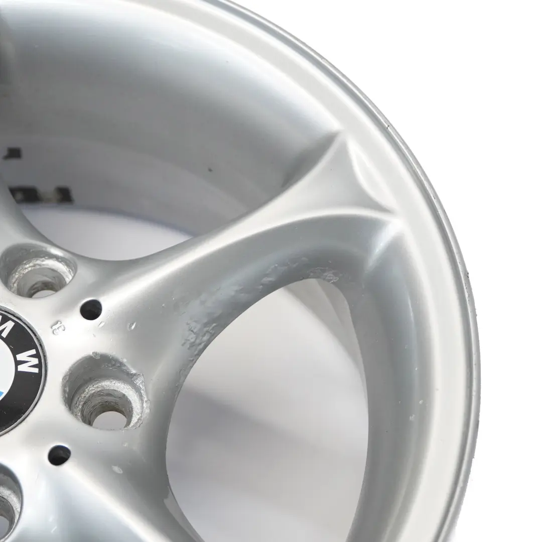 Argento Cerchio in lega 16" 7J ET:47 Star Spoke per BMW Z4 E85 con numero di parte 6758187 BMW Z4 E85 Argento Cerchio in lega 16" 7J ET:47 Star Spoke - SKU 6758187-2 - Numero di parte 6758187