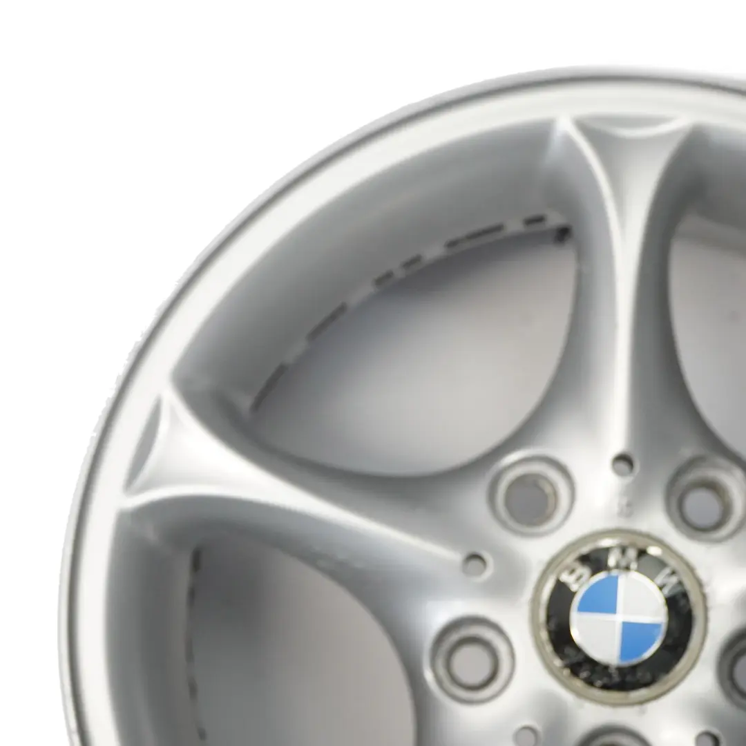 Alloy Rim 16" 7J ET:47 Star Spoke to BMW Z4 E85 Silver Wheel with Part number 6758187 BMW Z4 E85 Silver Wheel Alloy Rim 16" 7J ET:47 Star Spoke - SKU 6758187-3 - Part number 6758187