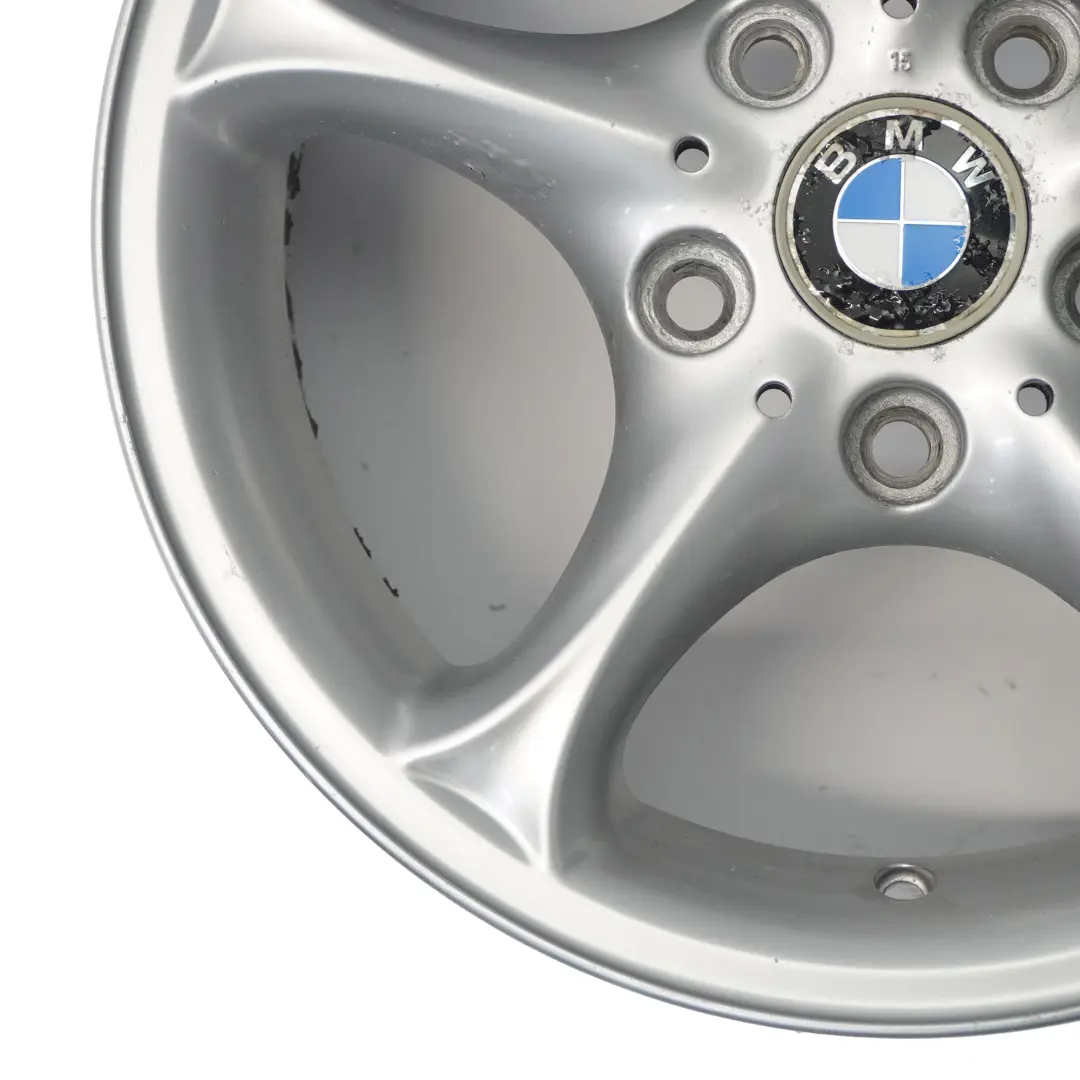 Alloy Rim 16" 7J ET:47 Star Spoke to BMW Z4 E85 Silver Wheel with Part number 6758187 BMW Z4 E85 Silver Wheel Alloy Rim 16" 7J ET:47 Star Spoke - SKU 6758187-3 - Part number 6758187