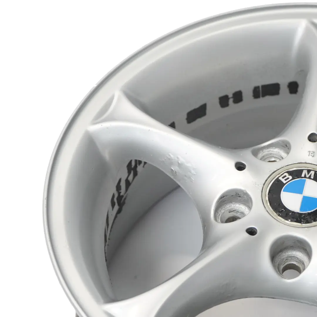 Alloy Rim 16" 7J ET:47 Star Spoke to BMW Z4 E85 Silver Wheel with Part number 6758187 BMW Z4 E85 Silver Wheel Alloy Rim 16" 7J ET:47 Star Spoke - SKU 6758187-3 - Part number 6758187