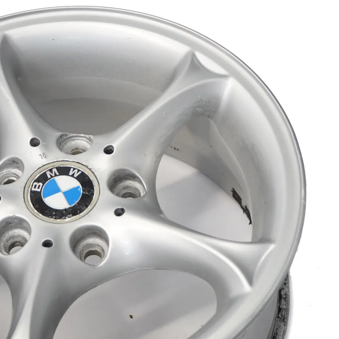 Alloy Rim 16" 7J ET:47 Star Spoke to BMW Z4 E85 Silver Wheel with Part number 6758187 BMW Z4 E85 Silver Wheel Alloy Rim 16" 7J ET:47 Star Spoke - SKU 6758187-3 - Part number 6758187