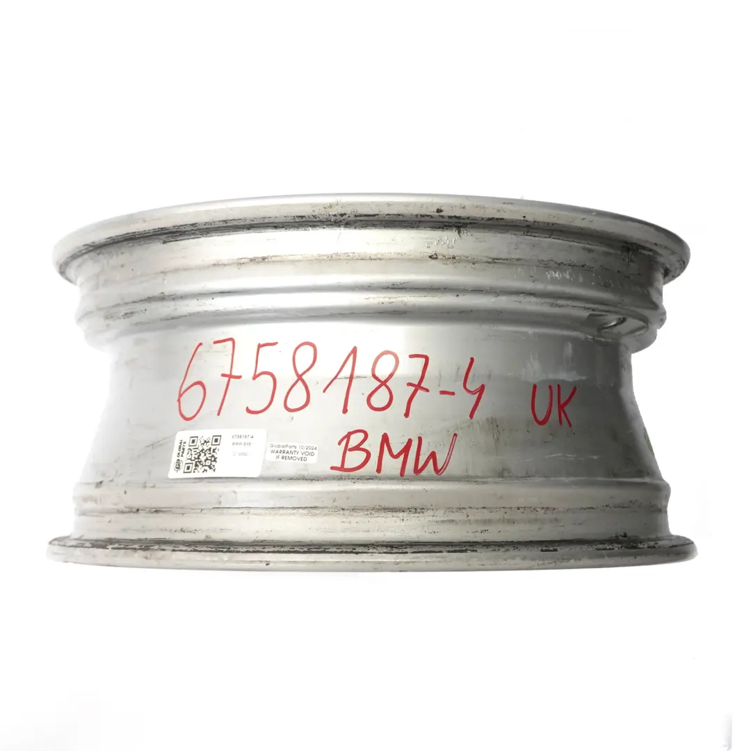 Alloy Rim 16" 7J ET:47 Star Spoke to BMW Z4 E85 Silver Wheel with Part number 6758187 BMW Z4 E85 Silver Wheel Alloy Rim 16" 7J ET:47 Star Spoke - SKU 6758187-4 - Part number 6758187