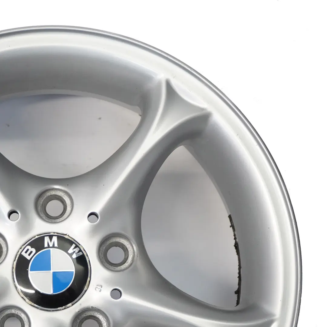 Alloy Rim 16" 7J ET:47 Star Spoke to BMW Z4 E85 Silver Wheel with Part number 6758187 BMW Z4 E85 Silver Wheel Alloy Rim 16" 7J ET:47 Star Spoke - SKU 6758187-4 - Part number 6758187