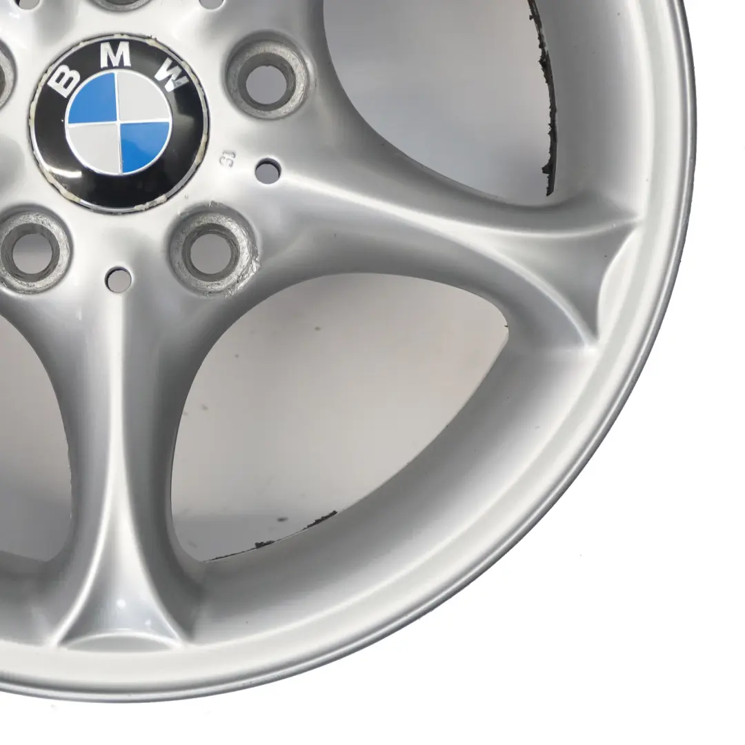 Alloy Rim 16" 7J ET:47 Star Spoke to BMW Z4 E85 Silver Wheel with Part number 6758187 BMW Z4 E85 Silver Wheel Alloy Rim 16" 7J ET:47 Star Spoke - SKU 6758187-4 - Part number 6758187