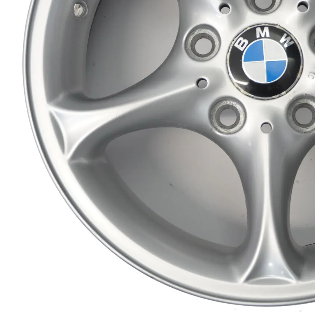 Alloy Rim 16" 7J ET:47 Star Spoke to BMW Z4 E85 Silver Wheel with Part number 6758187 BMW Z4 E85 Silver Wheel Alloy Rim 16" 7J ET:47 Star Spoke - SKU 6758187-4 - Part number 6758187