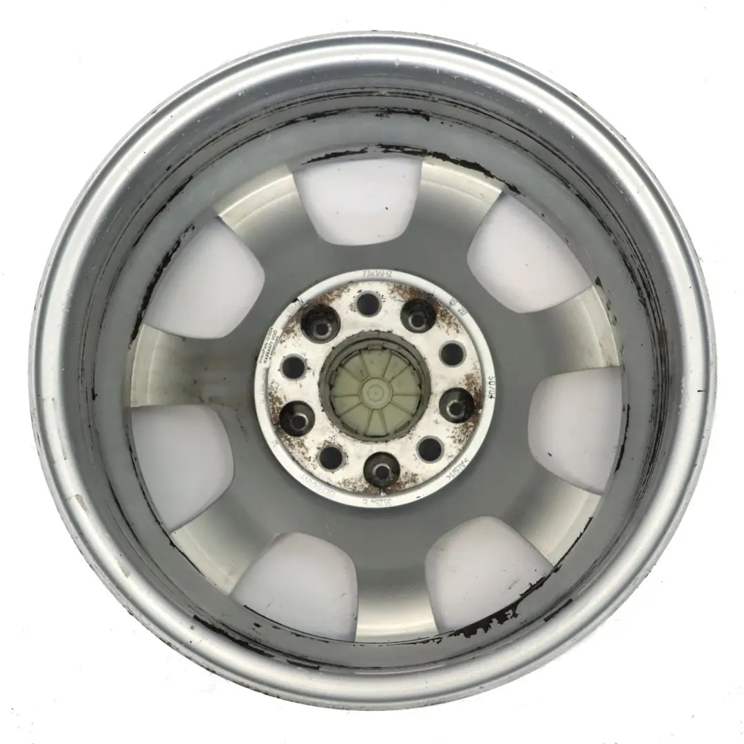 Llanta de aleación 16" Trapezoidal Radio 134 ET20 7J para BMW E60 E61 con número de pieza 6762000 BMW E60 E61 Llanta de aleación 16" Trapezoidal Radio 134 ET20 7J - SKU 6762000-1 - Número de pieza 6762000