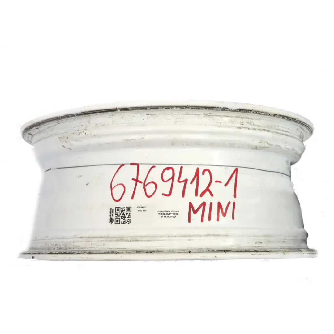Mini Cooper One R50 R55 R56 White Wheel Alloy Rim 17" ET:48 7J Crown Spoke 104 - SKU 6769412-1 - Part number 6769412