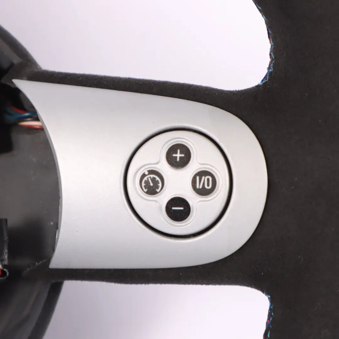 Steering Wheel Mini Cooper R50 R52 R53 NEW Black Leather / Alcantara Sport to with Part number 6762458 Steering Wheel Mini Cooper R50 R52 R53 NEW Black Leather / Alcantara Sport - SKU 6769733-1 - Part number 6762458