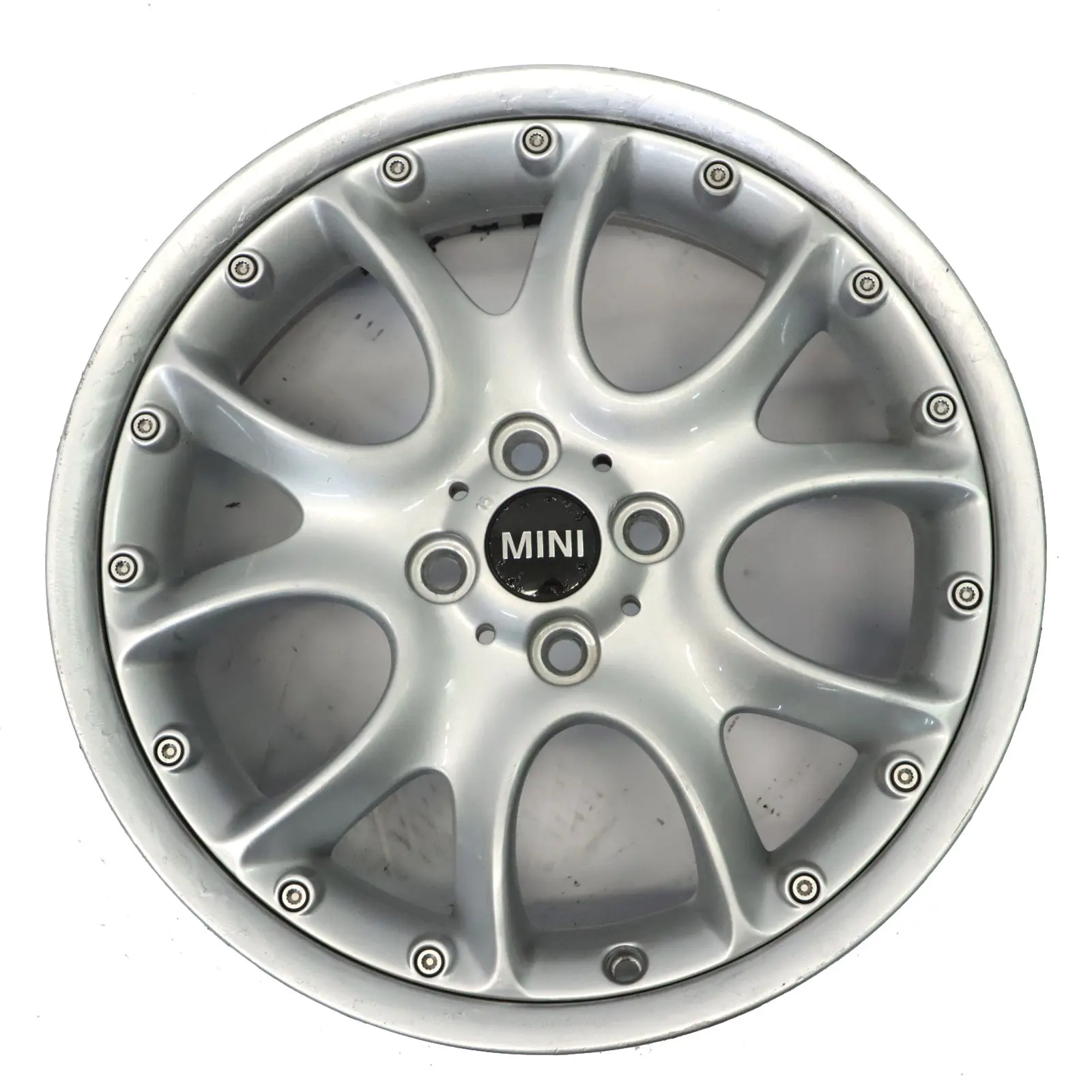 Mini Cooper R50 R53 R56 Argento Cerchio Lega 17" ET:48 7J Web Cross Spoke 98