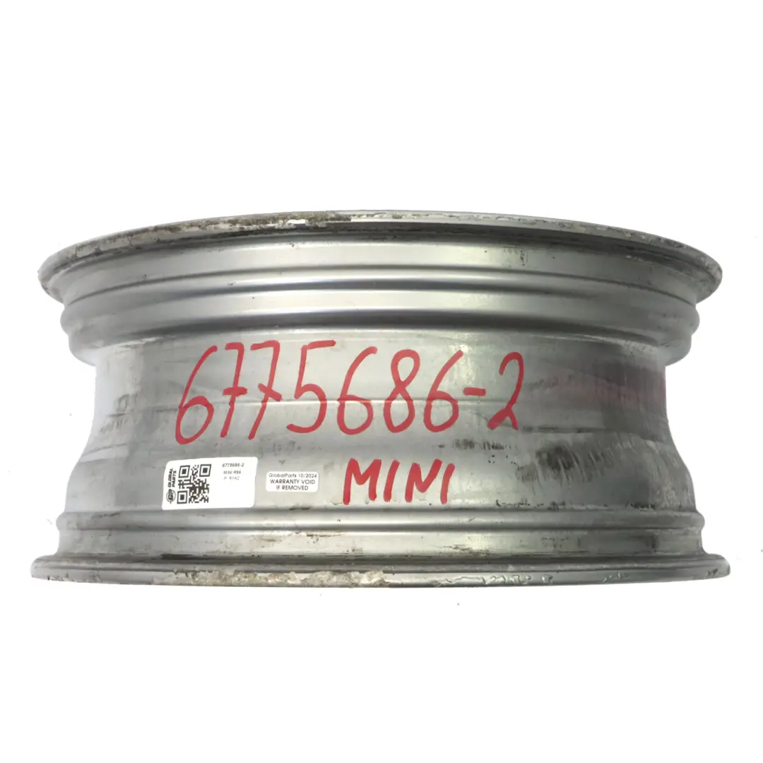 Mini Cooper R50 R53 R56 Silver Wheel Alloy Rim 17" ET:48 7J Web Cross Spoke 98 - SKU 6775686-2 - Part number 6775686