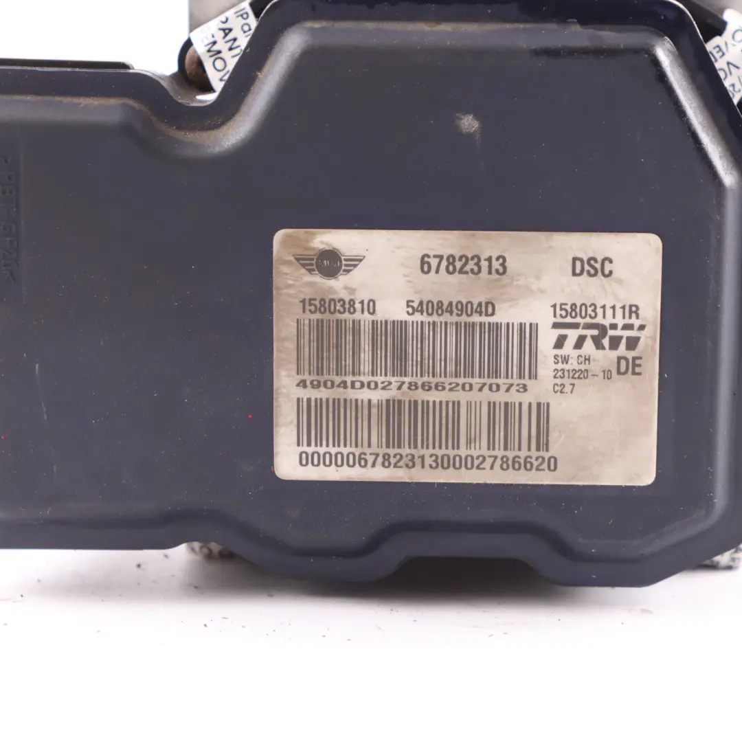 ABS DSC Pump Hydro Braking Unit TRW to Mini R55 R56 R57 with Part number 6782313 Mini R55 R56 R57 ABS DSC Pump Hydro Braking Unit TRW - SKU 6782313 - Part number 6782313