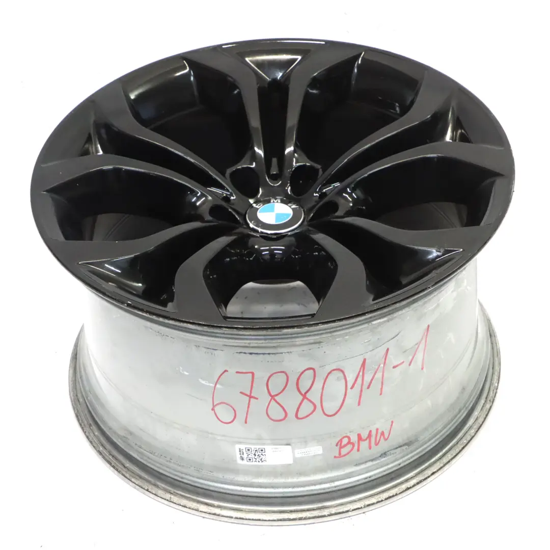 Hinten Schwarze Alufelge 20" 11J ET:37 Y Speiche 336 für BMW X5 E70 mit Teilenummer 6788011 BMW X5 E70 Hinten Schwarze Alufelge 20" 11J ET:37 Y Speiche 336 - SKU 6788011-1 - Teilenummer 6788011