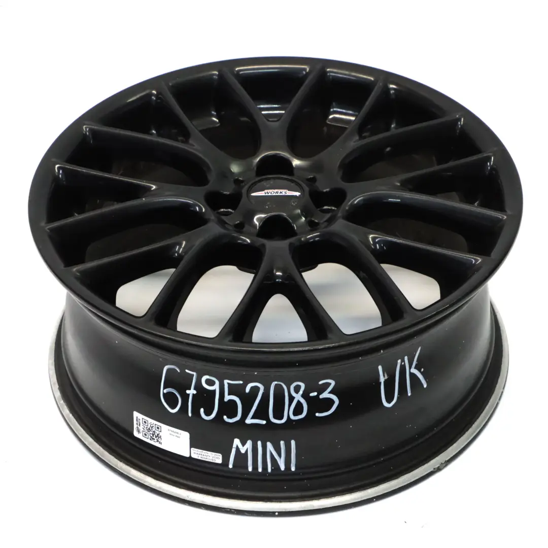 Mini Cooper R55 R56 Black Wheel Alloy Rim 17" 7J ET:48 Cross Spoke Challenge - SKU 6795208-3 - Part number 6795208