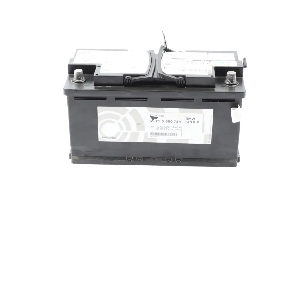 AGM Car Battery 12V 92Ah 850A to BMW with Part number 6806755 BMW AGM Car Battery 12V 92Ah 850A - SKU 6806755 - Part number 6806755