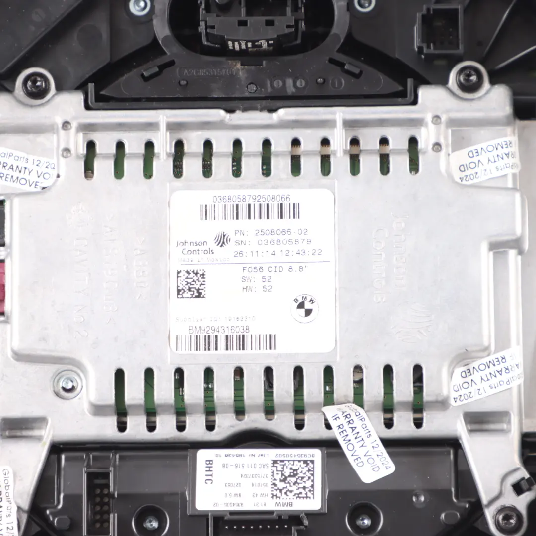 Mini F54 F55 F56 Panel Interruptores Radio Audio Unidad Operativa - SKU 6820386 - Número de pieza 9354505