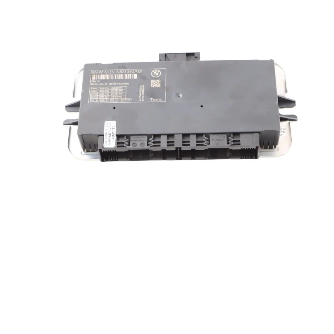 Front Lamp Headlight Footwell Control Module FRM III 3 Unit ECU to BMW F13 with Part number 6823593 BMW F13 Front Lamp Headlight Footwell Control Module FRM III 3 Unit ECU - SKU 6823593 - Part number 6823593