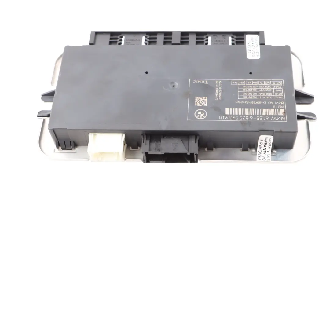 BMW F13 Front Lamp Headlight Footwell Control Module FRM III 3 Unit ECU - SKU 6823593 - Part number 6823593