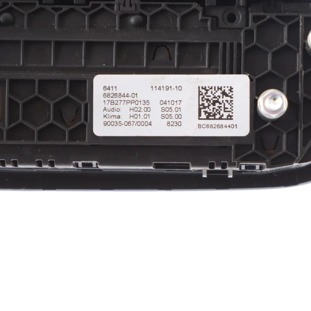 Radio Air Conditioning A/C Control Switch Unit Panel Black to BMW G30 G32 with Part number 6826844 BMW G30 G32 Radio Air Conditioning A/C Control Switch Unit Panel Black - SKU 6826844-1 - Part number 6826844