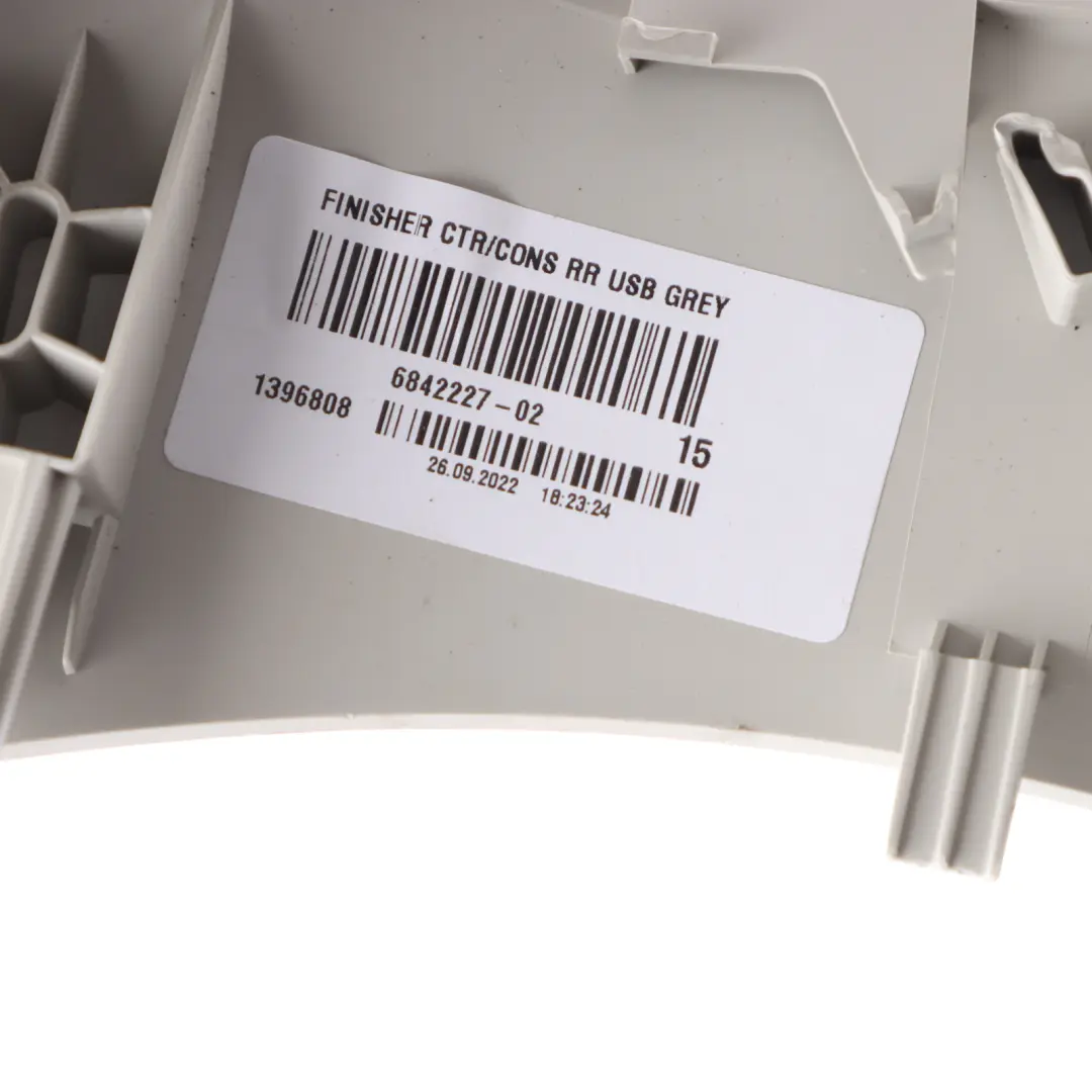 Center Console Trim USB Cover Satellite Grey to Mini Clubman F54 Rear with Part number 6842227 Mini Clubman F54 Rear Center Console Trim USB Cover Satellite Grey - SKU 6842227 - Part number 6842227