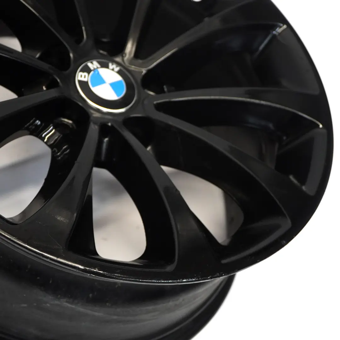 Schwarz Alufelge 18" 8J ET:30 Turbine Style für BMW F10 F11 F12 mit Teilenummer 6857665 BMW F10 F11 F12 Schwarz Alufelge 18" 8J ET:30 Turbine Style - SKU 6857665-3 - Teilenummer 6857665