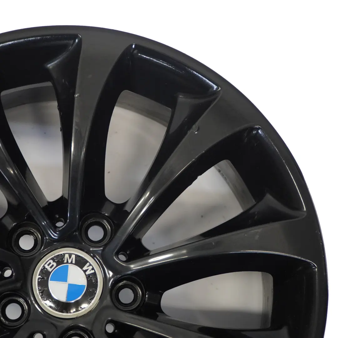 Alloy RIm 18" 8J ET:30 Turbine Style to BMW F10 F11 F12 Black Wheel with Part number 6857665 BMW F10 F11 F12 Black Wheel Alloy RIm 18" 8J ET:30 Turbine Style - SKU 6857665-4 - Part number 6857665