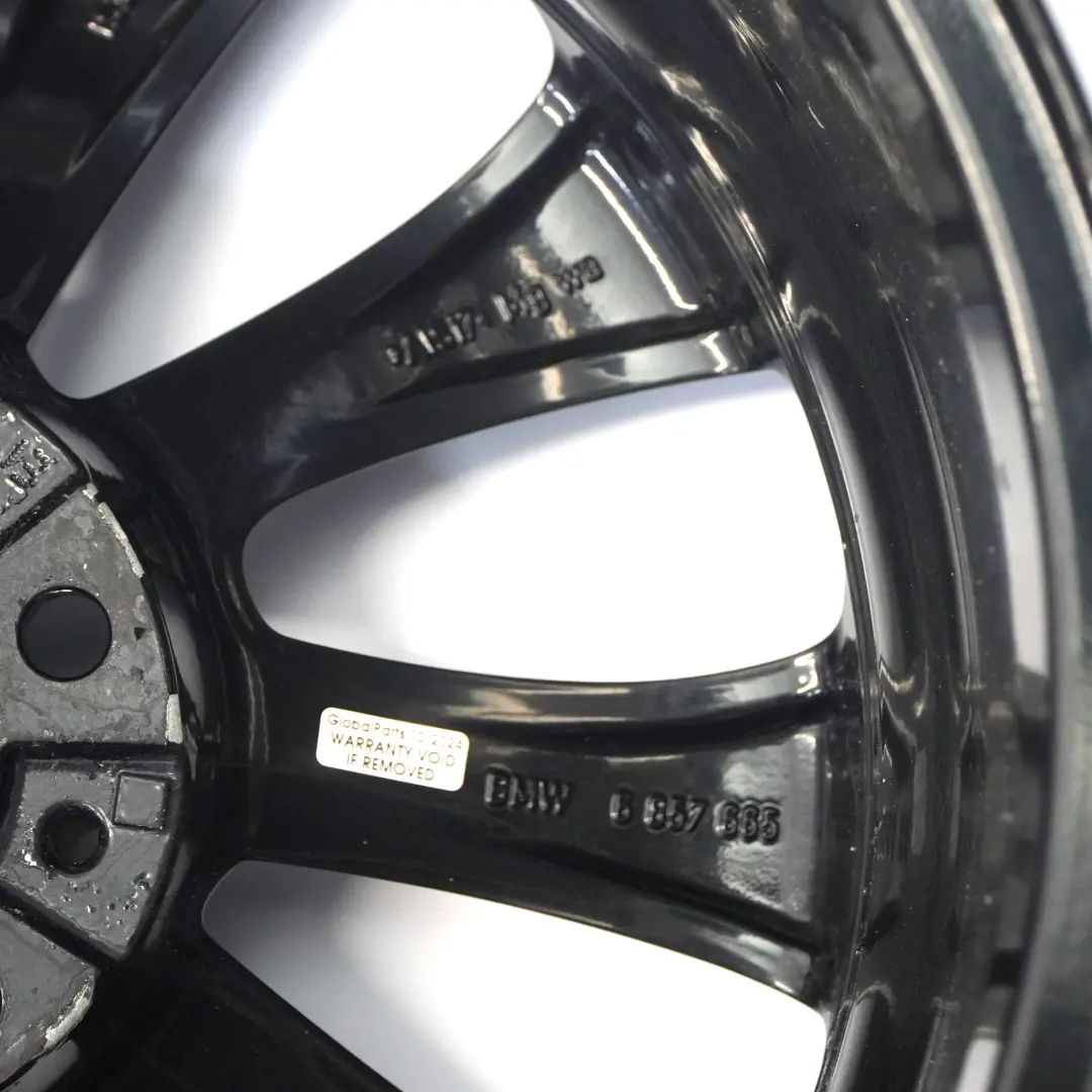 Alloy RIm 18" 8J ET:30 Turbine Style to BMW F10 F11 F12 Black Wheel with Part number 6857665 BMW F10 F11 F12 Black Wheel Alloy RIm 18" 8J ET:30 Turbine Style - SKU 6857665-5 - Part number 6857665