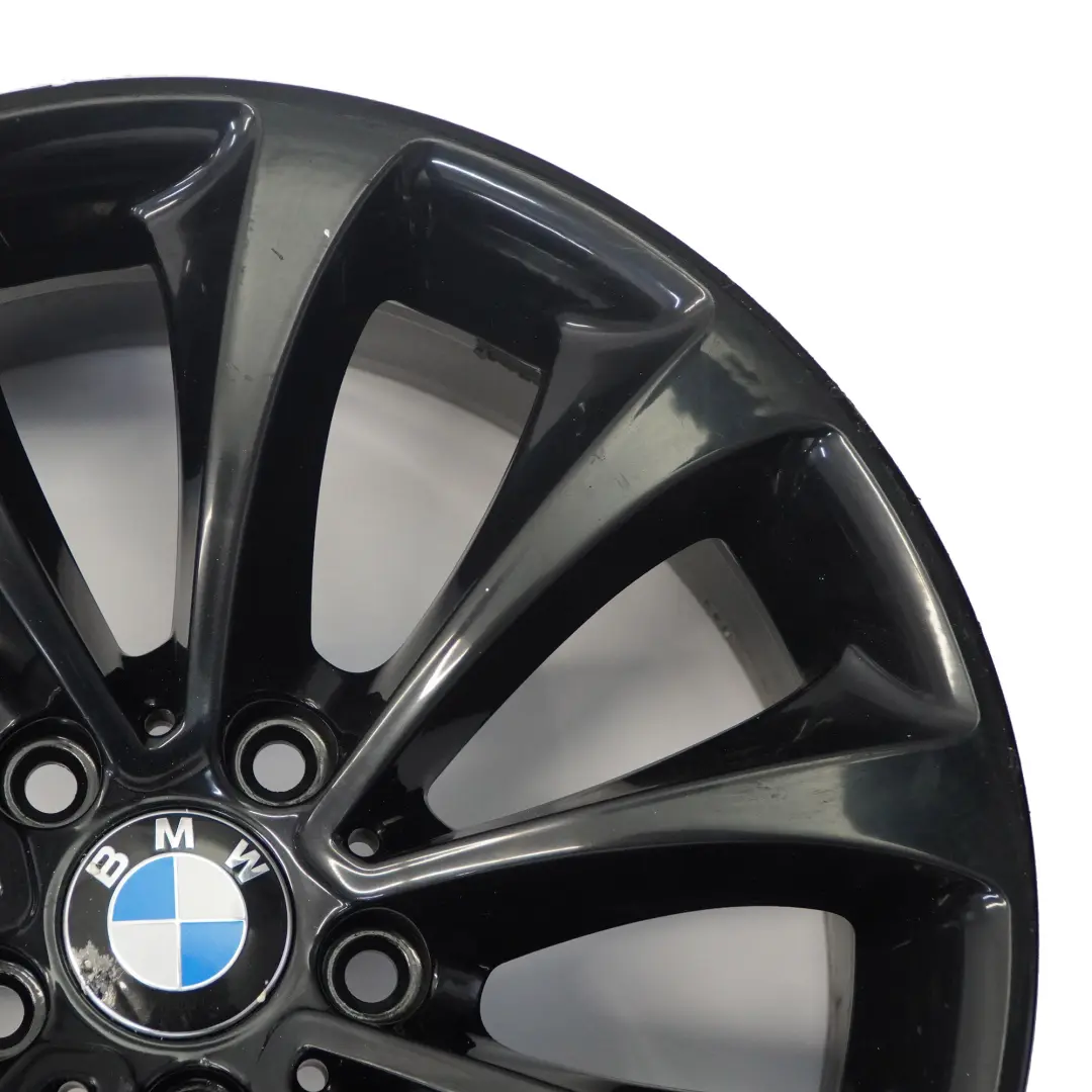 Alloy RIm 18" 8J ET:30 Turbine Style to BMW F10 F11 F12 Black Wheel with Part number 6857665 BMW F10 F11 F12 Black Wheel Alloy RIm 18" 8J ET:30 Turbine Style - SKU 6857665-5 - Part number 6857665