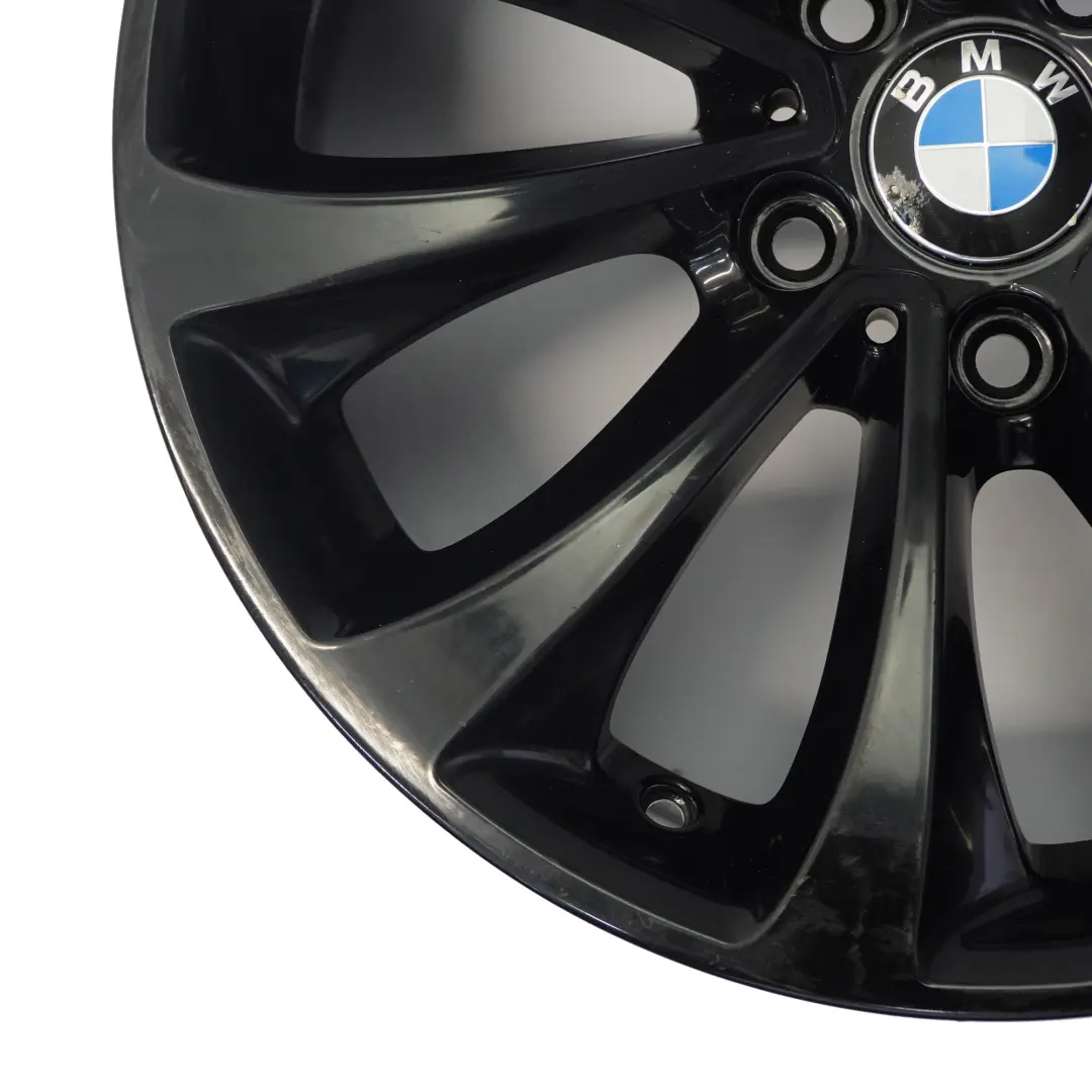 Alloy RIm 18" 8J ET:30 Turbine Style to BMW F10 F11 F12 Black Wheel with Part number 6857665 BMW F10 F11 F12 Black Wheel Alloy RIm 18" 8J ET:30 Turbine Style - SKU 6857665-5 - Part number 6857665