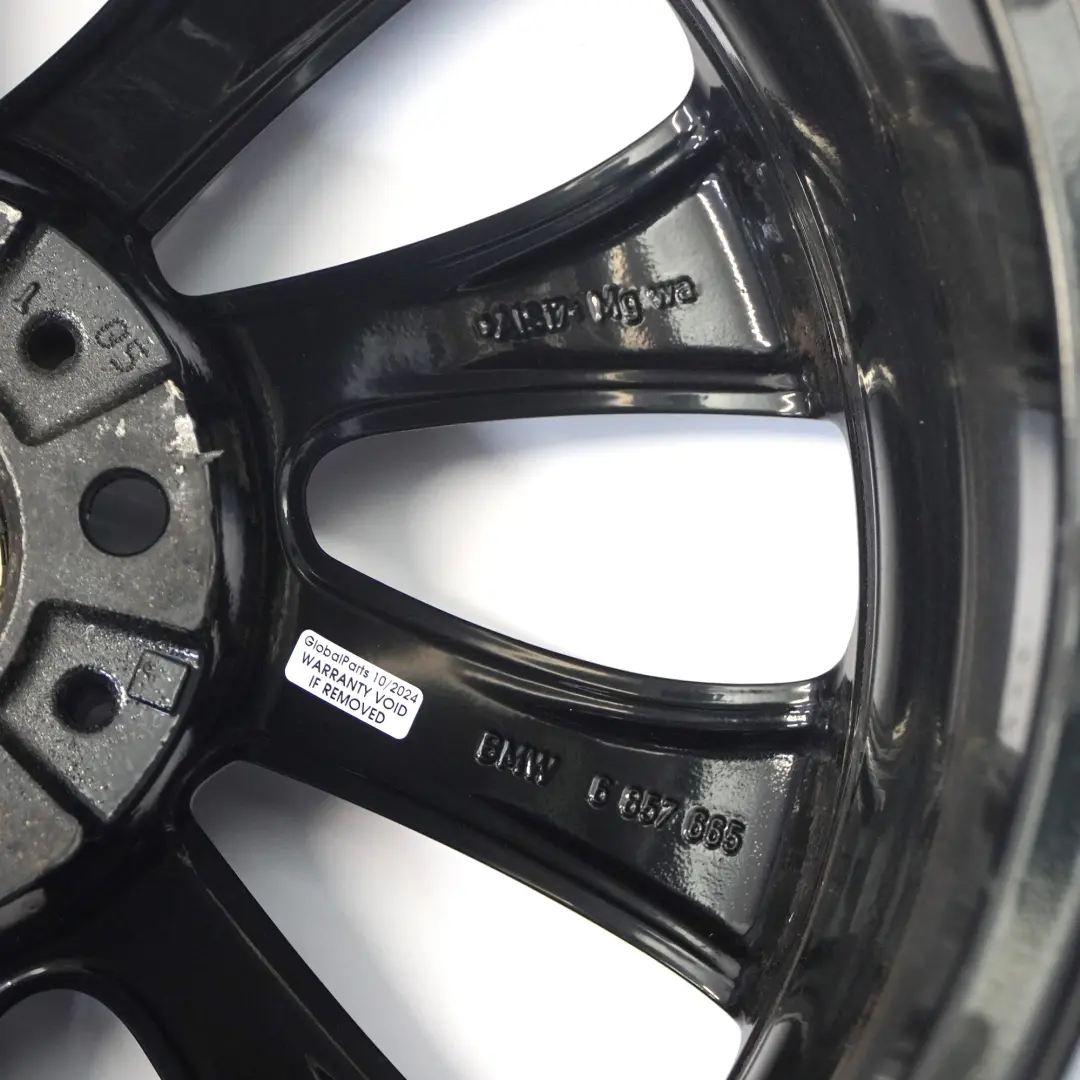 BMW F10 F11 F12 Black Wheel Alloy RIm 18" 8J ET:30 Turbine Style - SKU 6857665-6 - Part number 6857665