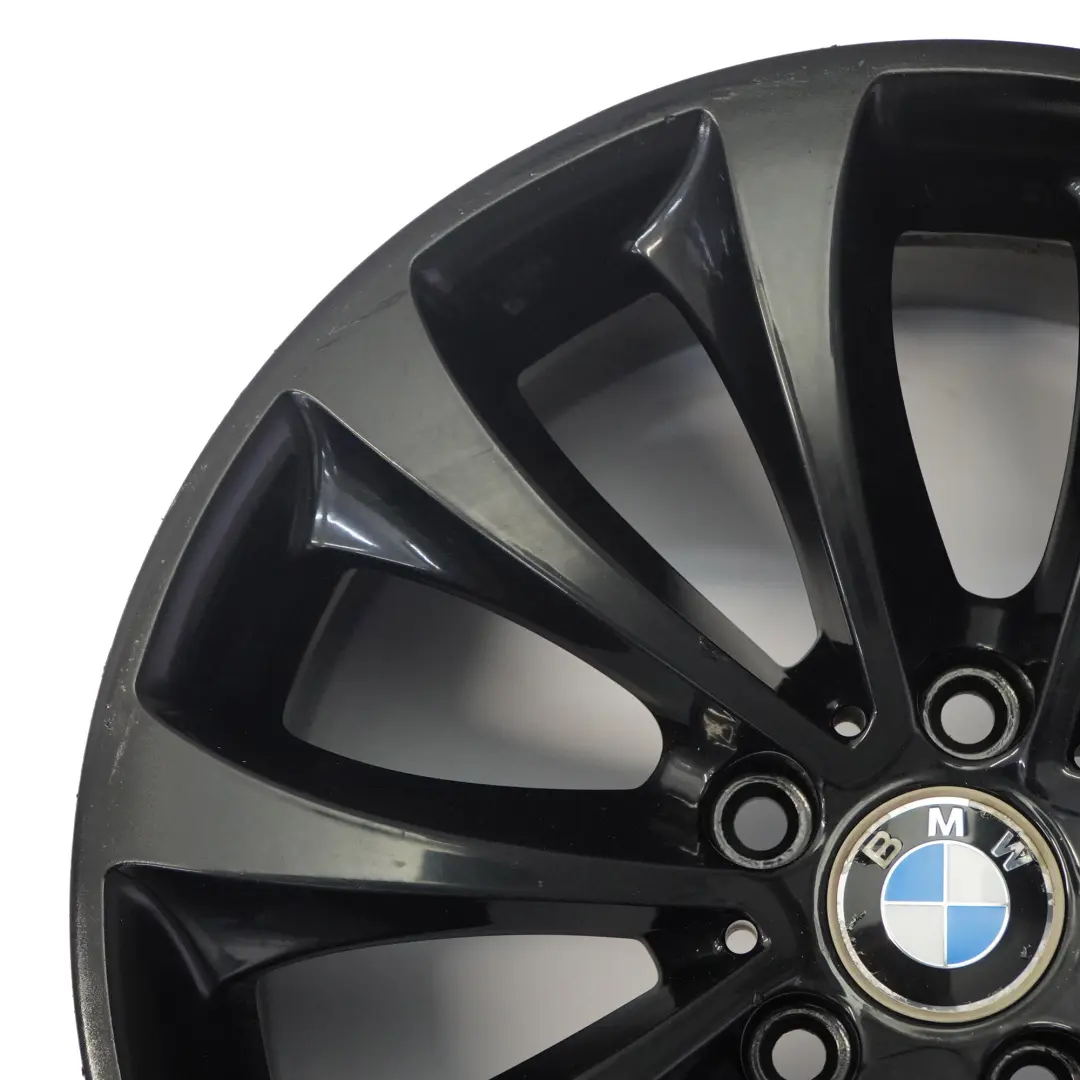 Alloy RIm 18" 8J ET:30 Turbine Style to BMW F10 F11 F12 Black Wheel with Part number 6857665 BMW F10 F11 F12 Black Wheel Alloy RIm 18" 8J ET:30 Turbine Style - SKU 6857665-6 - Part number 6857665