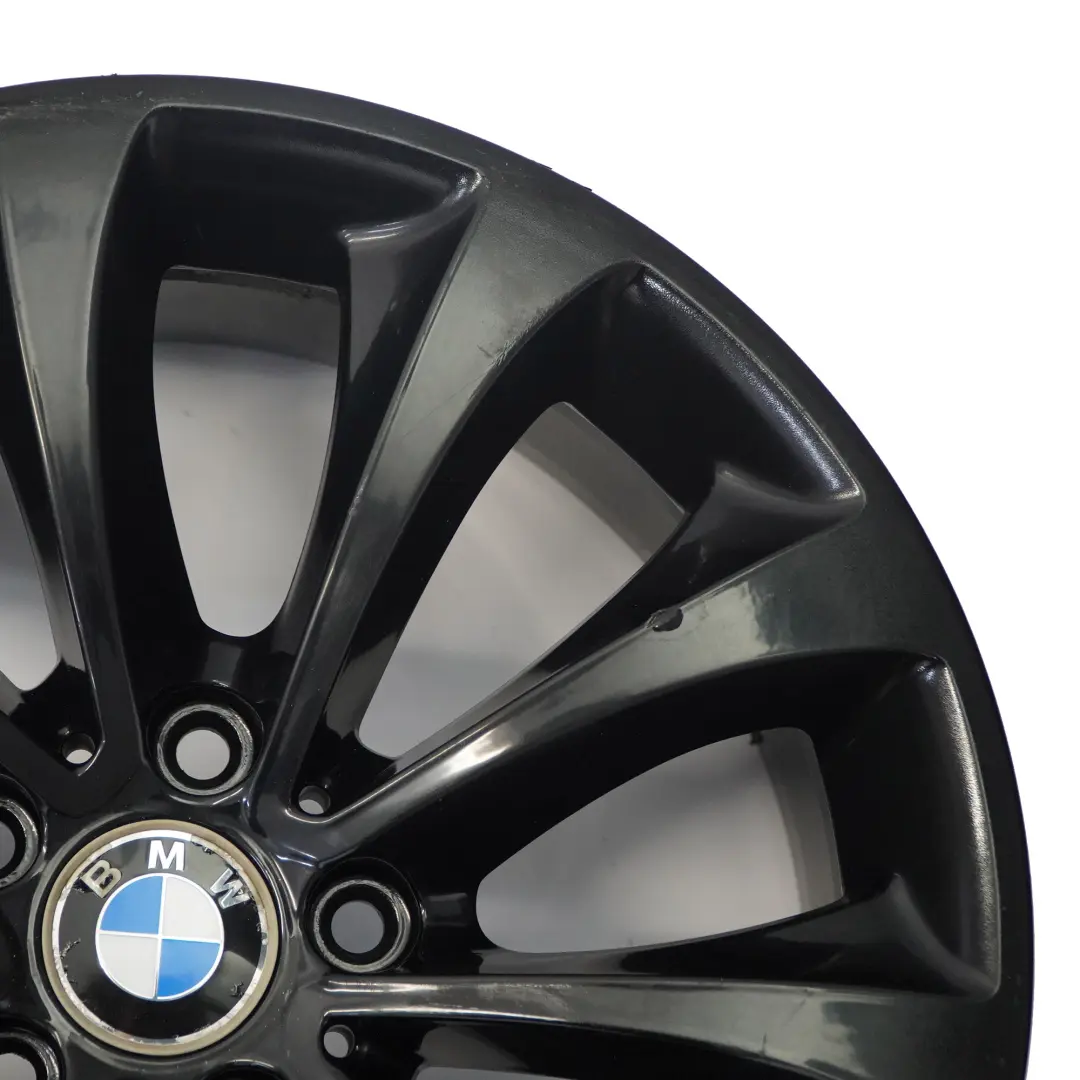 Alloy RIm 18" 8J ET:30 Turbine Style to BMW F10 F11 F12 Black Wheel with Part number 6857665 BMW F10 F11 F12 Black Wheel Alloy RIm 18" 8J ET:30 Turbine Style - SKU 6857665-6 - Part number 6857665