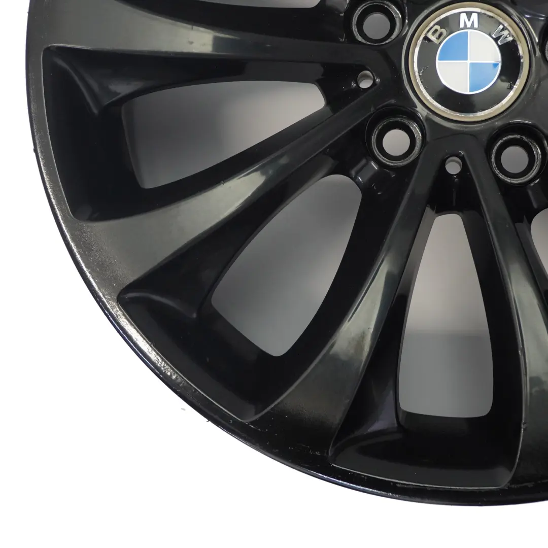 Alloy RIm 18" 8J ET:30 Turbine Style to BMW F10 F11 F12 Black Wheel with Part number 6857665 BMW F10 F11 F12 Black Wheel Alloy RIm 18" 8J ET:30 Turbine Style - SKU 6857665-6 - Part number 6857665