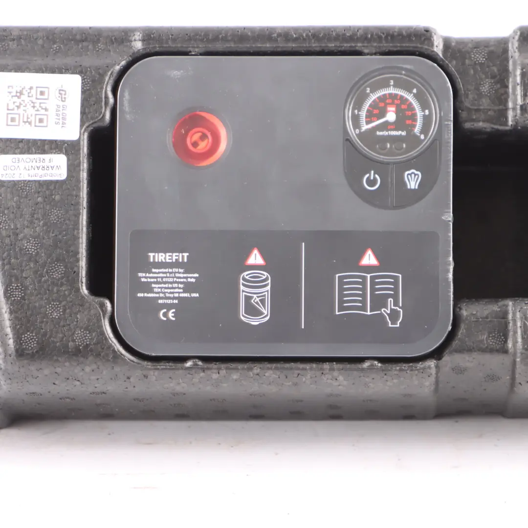 Emergency Tyre Tire Compressor Sealant Mobility Foam Housing to BMW X4 G02 with Part number 6873442 BMW X4 G02 Emergency Tyre Tire Compressor Sealant Mobility Foam Housing - SKU 6873442 - Part number 6873442