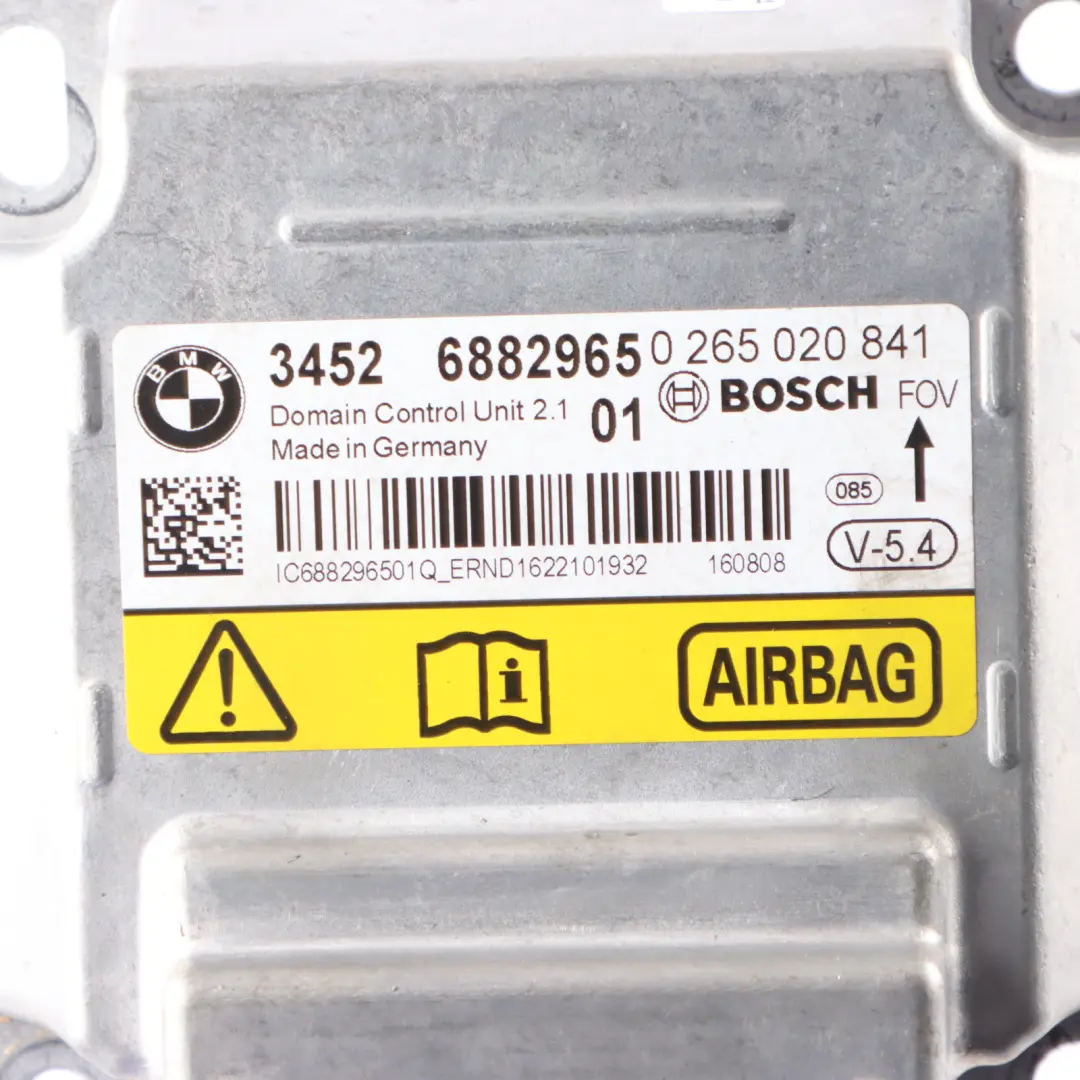 ICM Control Unit BMW F06 F07 GT F11 F12 F13 SRS Control Module Bag Unit to with Part number 6882965 ICM Control Unit BMW F06 F07 GT F11 F12 F13 SRS Control Module Bag Unit - SKU 6882965 - Part number 6882965
