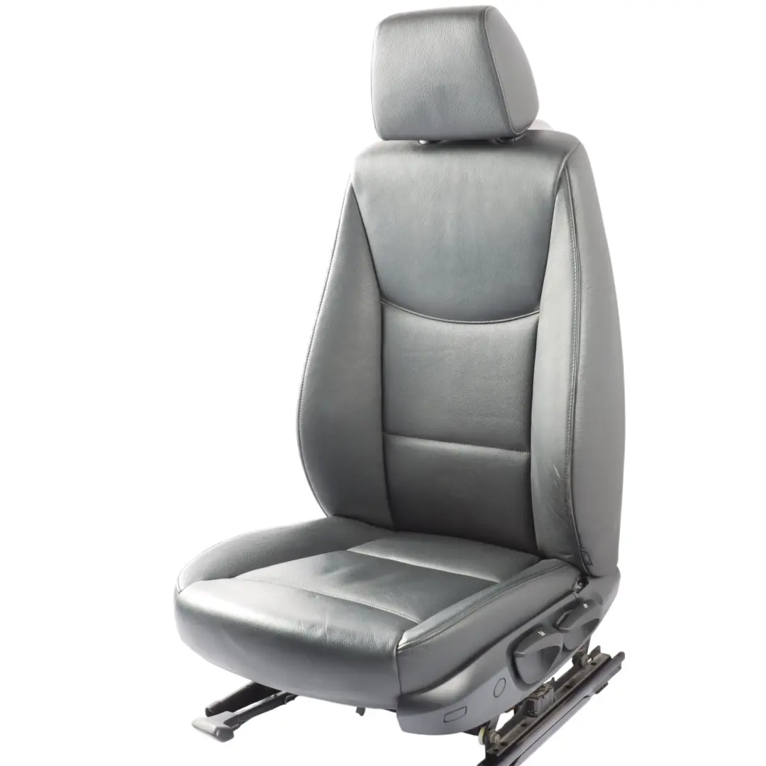 Front Left N/S Interior Leather Black to BMW E90 E91 Seat with Part number 6956377 BMW E90 E91 Seat Front Left N/S Interior Leather Black - SKU 6956377 - Part number 6956377