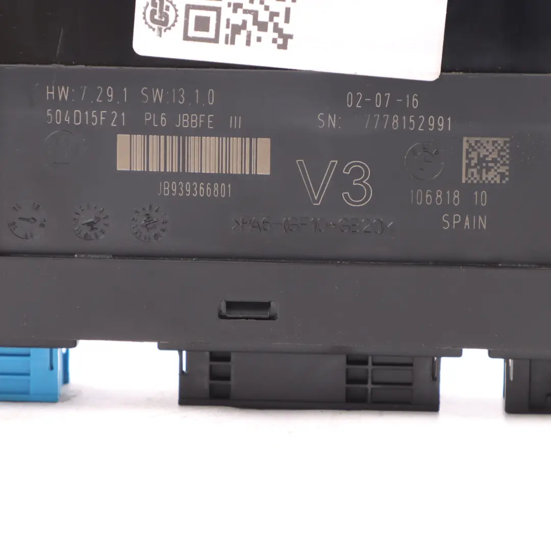 ECU Body Control Module Junction Box JBBFEIIIR LP to BMW F13 with Part number 6992415 BMW F13 ECU Body Control Module Junction Box JBBFEIIIR LP - SKU 6992415-1 - Part number 6992415