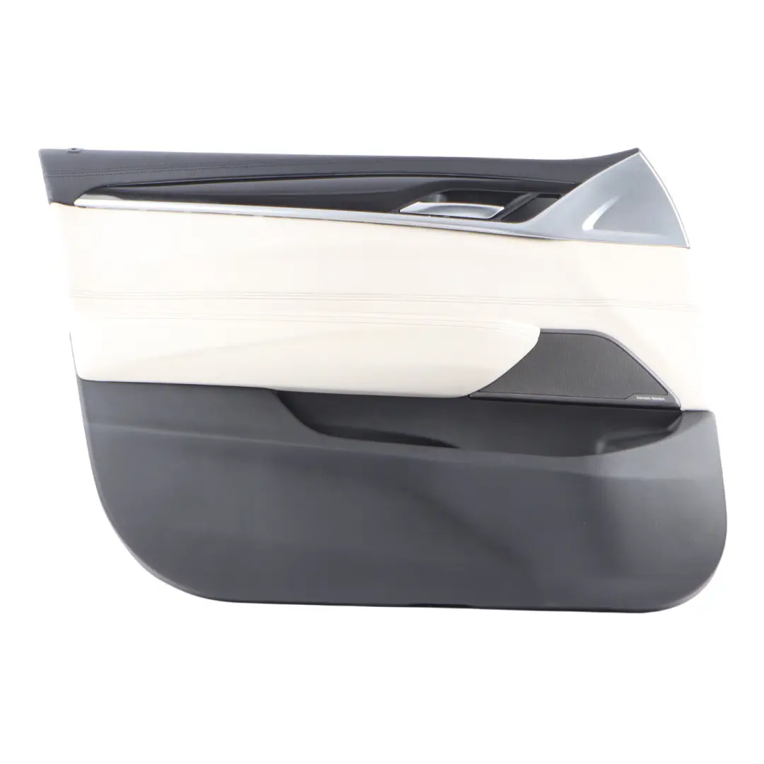 Door Card Front Left N/S Leather Dakota Ivory White Harman Kardon to BMW G32 GT with Part number 6994131 BMW G32 GT Door Card Front Left N/S Leather Dakota Ivory White Harman Kardon - SKU RHD-6994131 - Part number 6994131