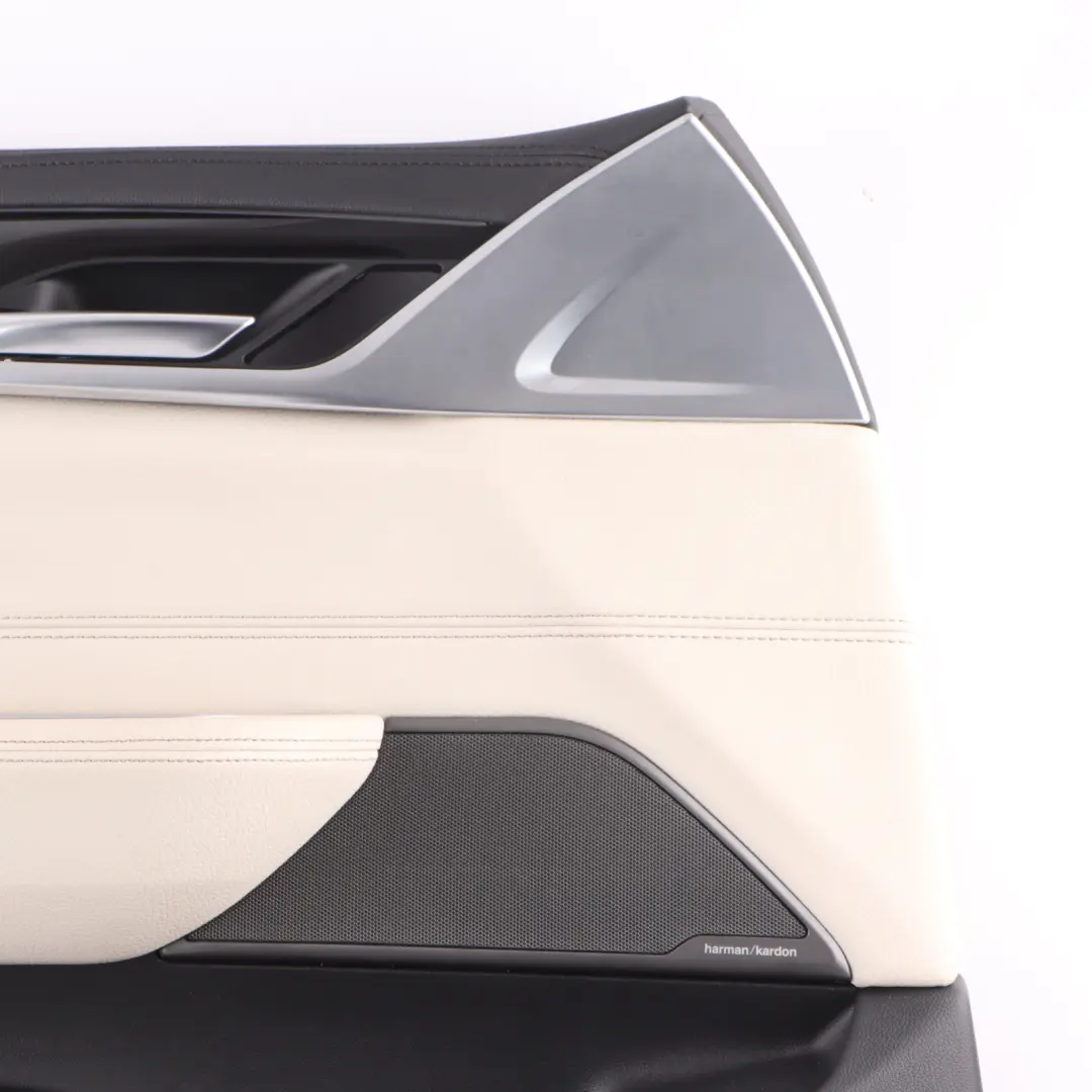 BMW G32 GT Door Card Front Left N/S Leather Dakota Ivory White Harman Kardon - SKU RHD-6994131 - Part number 6994131