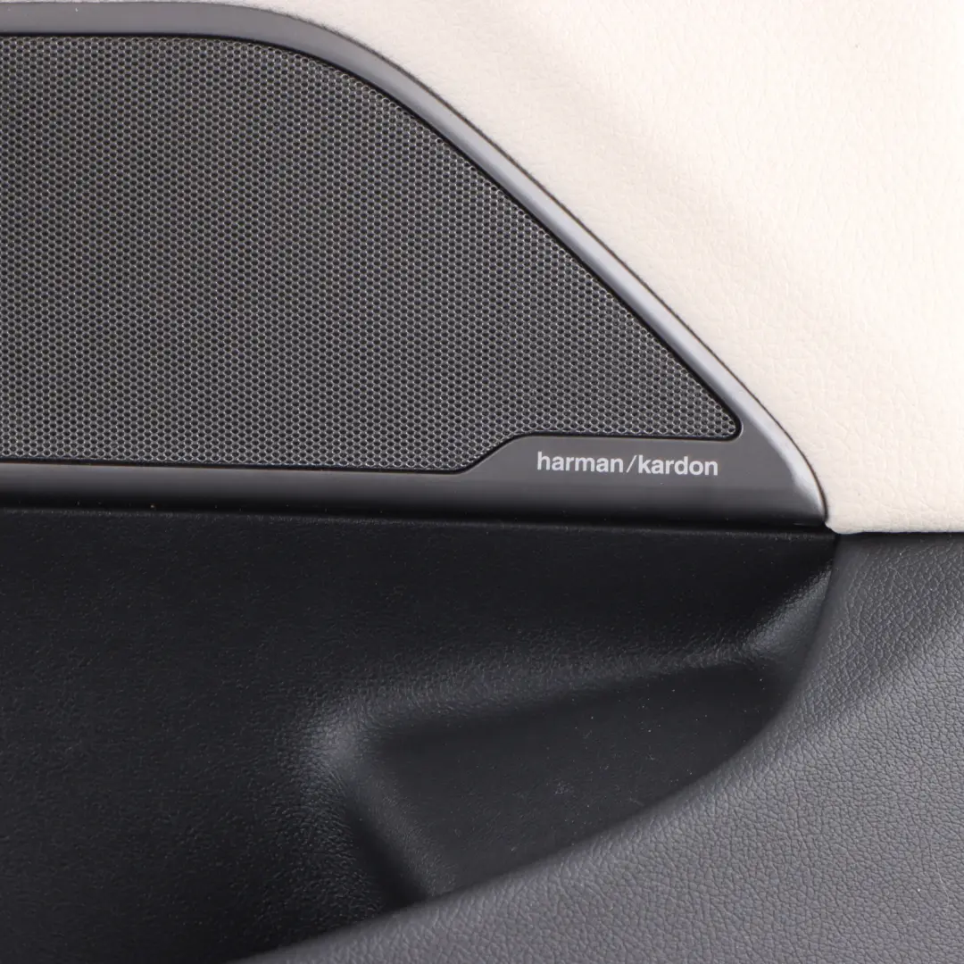 BMW G32 GT Door Card Front Left N/S Leather Dakota Ivory White Harman Kardon - SKU RHD-6994131 - Part number 6994131