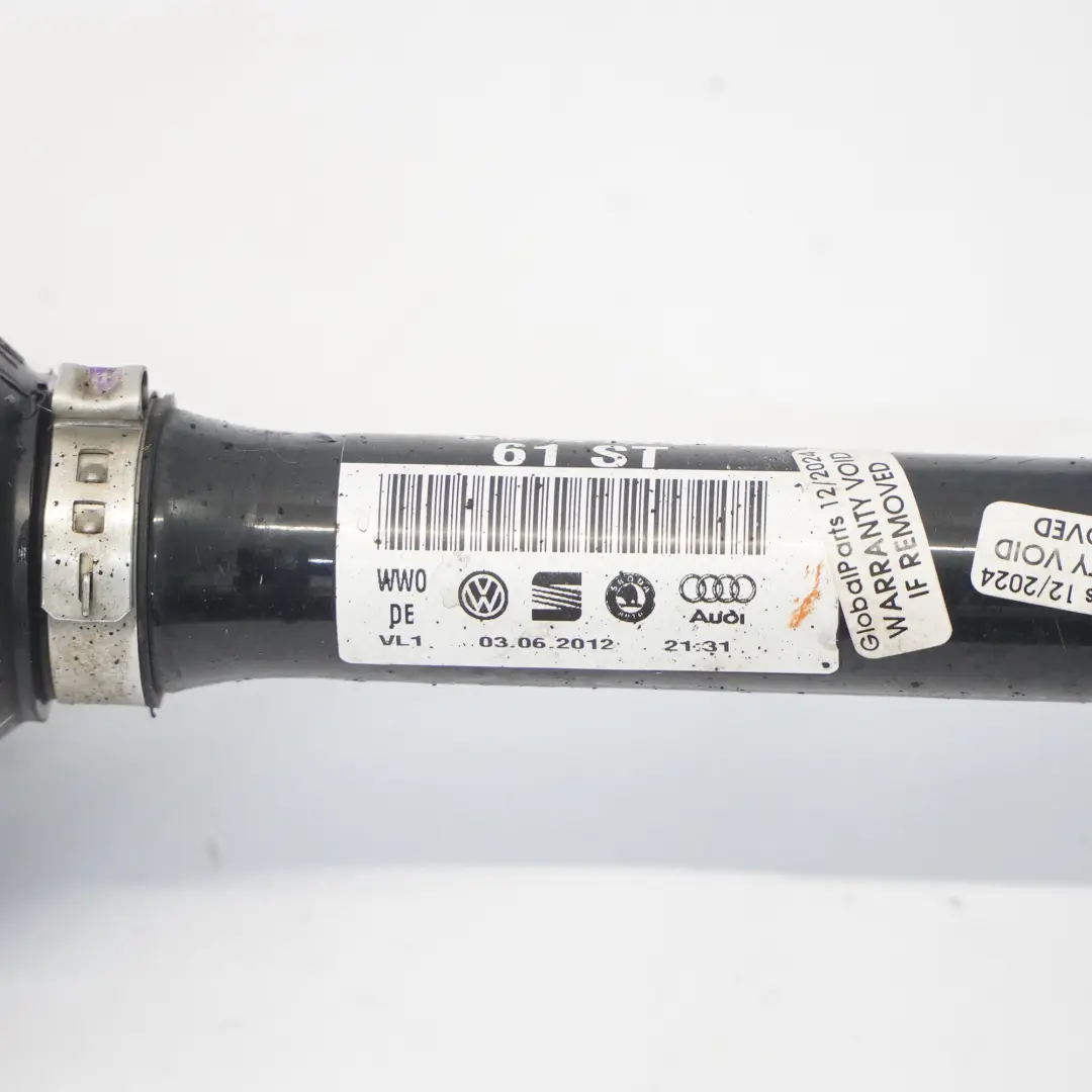 arbre de transmission avant gauche Arbre d'entraînement 6R00407761B Audi A1 8X - SKU 6R00407761S - Numéro de pièce 6R00407761S