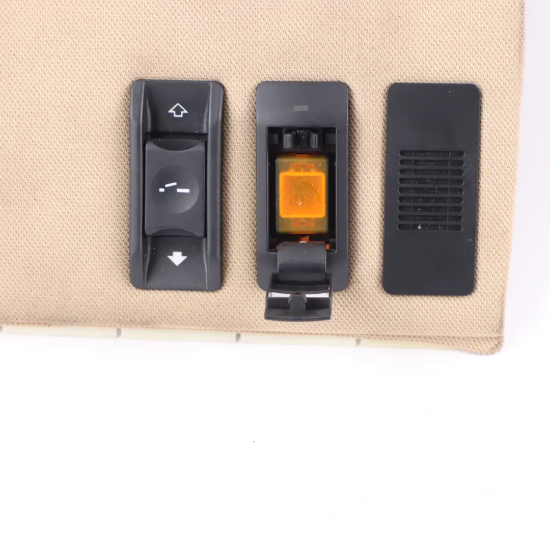 Headlining Roof Cover BMW E60 LCI Front Trim Switch Button Beige to with Part number 7037685 Headlining Roof Cover BMW E60 LCI Front Trim Switch Button Beige - SKU 7037685 - Part number 7037685