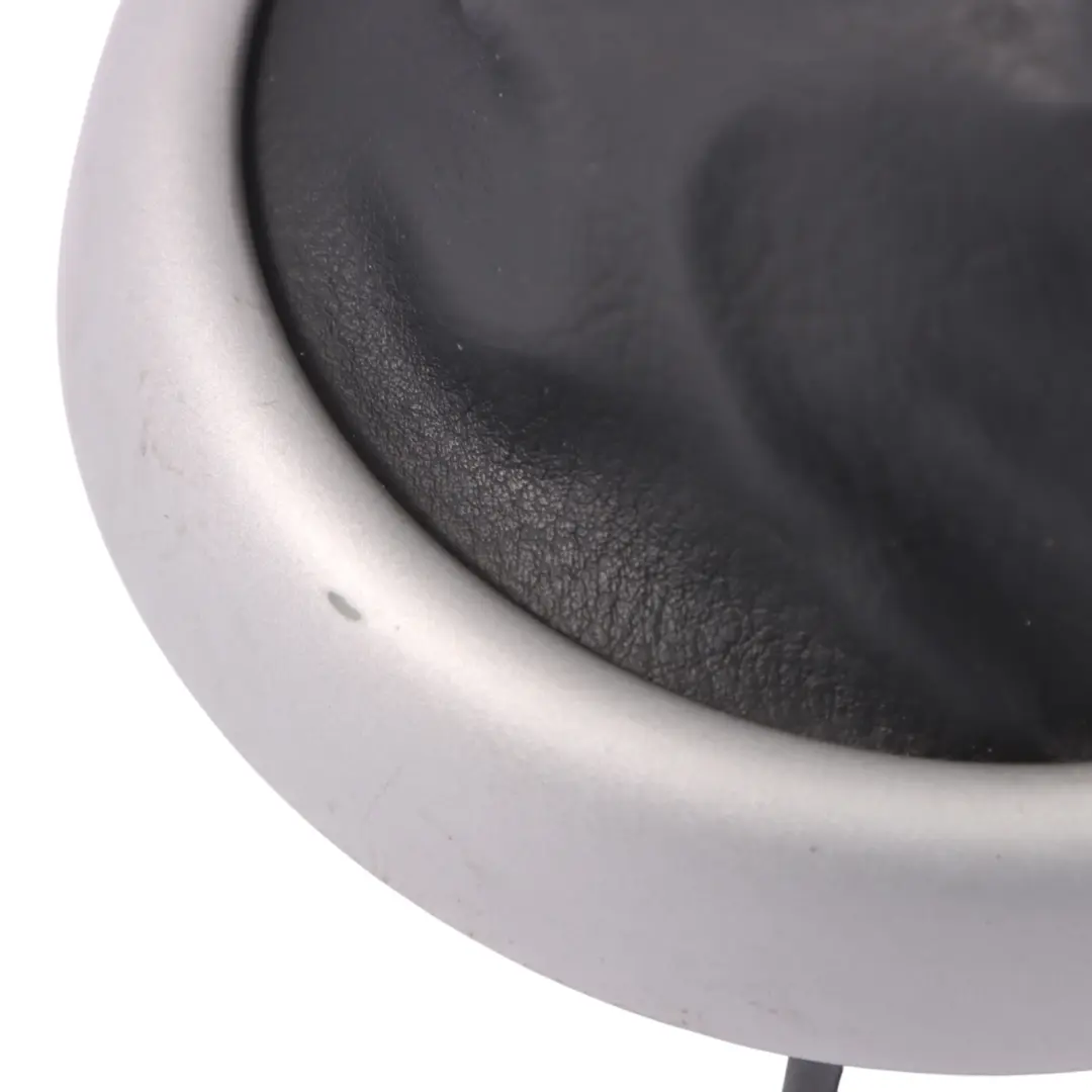 Anello rifinitura Argento Stivale leva cambio Panther Black per Mini R50 R52 con numero di parte 7052157 Mini R50 R52 Anello rifinitura Argento Stivale leva cambio Panther Black - SKU 7052157-3 - Numero di parte 7052157