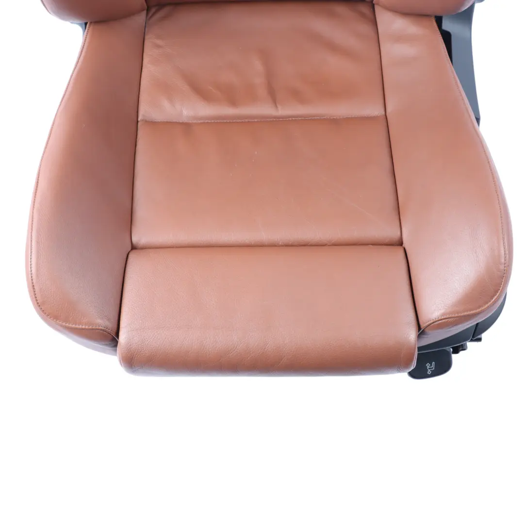Front Left N/S Interior Heated Leather Dakota Rotorange to BMW E60 E61 Sport Seat with Part number 7152080 BMW E60 E61 Sport Seat Front Left N/S Interior Heated Leather Dakota Rotorange - SKU 7152080-1 - Part number 7152080