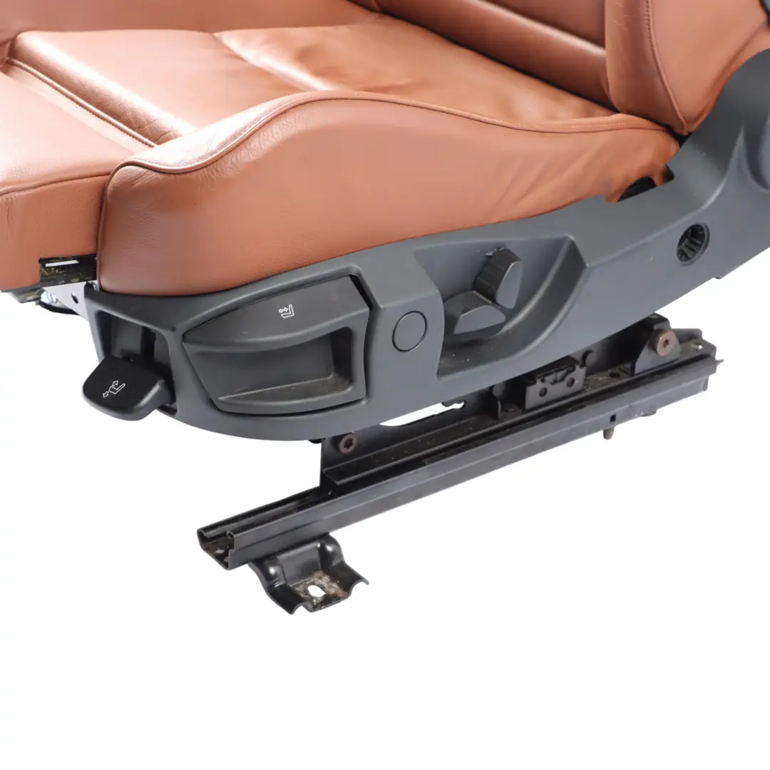 Front Left N/S Interior Heated Leather Dakota Rotorange to BMW E60 E61 Sport Seat with Part number 7152080 BMW E60 E61 Sport Seat Front Left N/S Interior Heated Leather Dakota Rotorange - SKU 7152080-1 - Part number 7152080