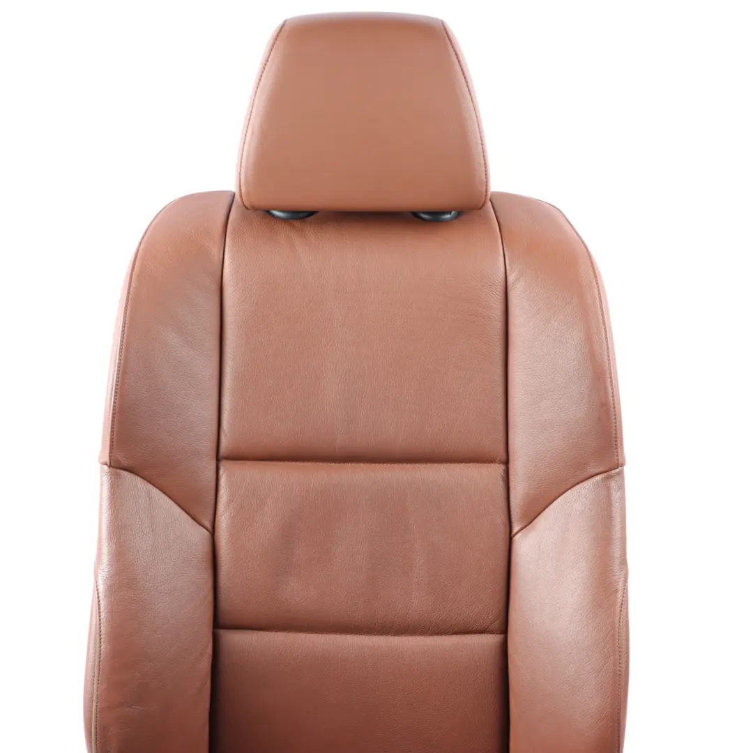 BMW E60 E61 Sport Seat Front Right O/S Interior Heated Leather Dakota Rotorange - SKU 7152080-2 - Part number 7152080